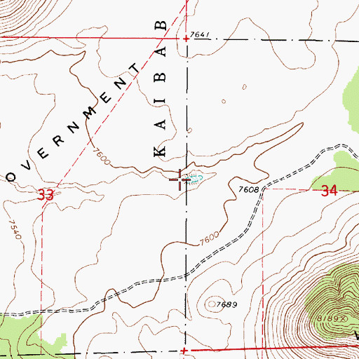 Topographic Map of Basalt Tank, AZ