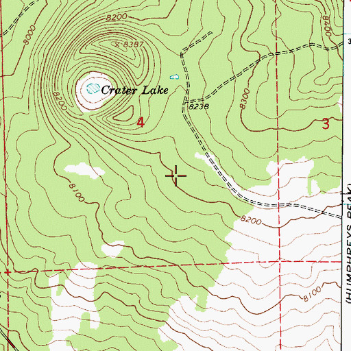 Topographic Map of Bunk Tank, AZ