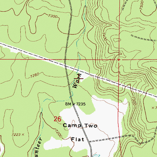 Topographic Map of Pulp Tank, AZ