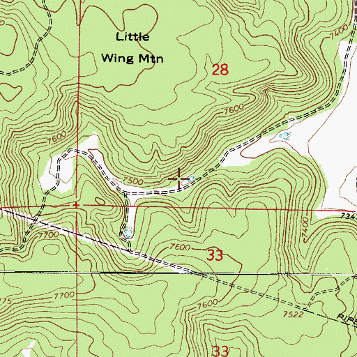 Topographic Map of Ackel Tank, AZ