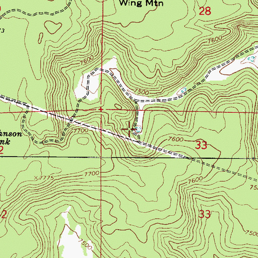 Topographic Map of Hidden Tank (historical), AZ