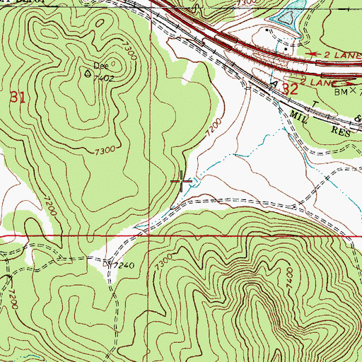 Topographic Map of Johnson Tank, AZ