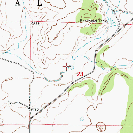 Topographic Map of Little Joe Tank, AZ