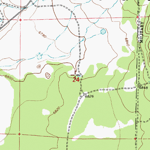 Topographic Map of Boynton Tank, AZ