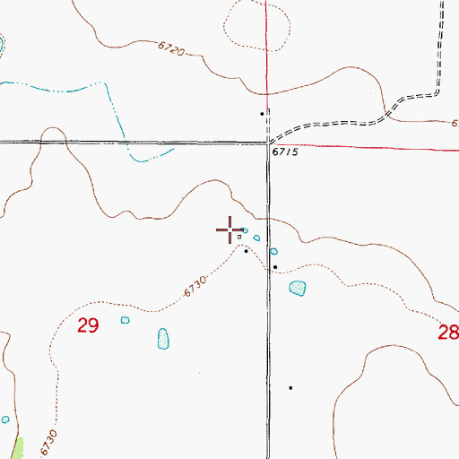 Topographic Map of Blue Tank, AZ