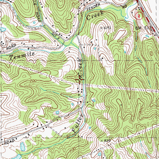 Topographic Map of Sylvan Dell School (historical), KY