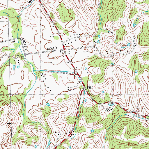 Topographic Map of Maple Valley School (historical), KY