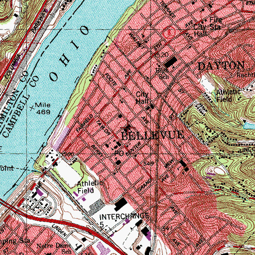 Topographic Map of Saint Anthonys School (historical), KY