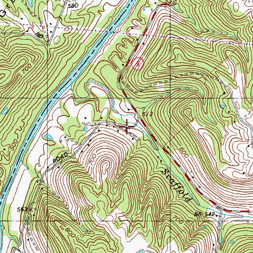 Topographic Map of New Macedonia Baptist Church, KY