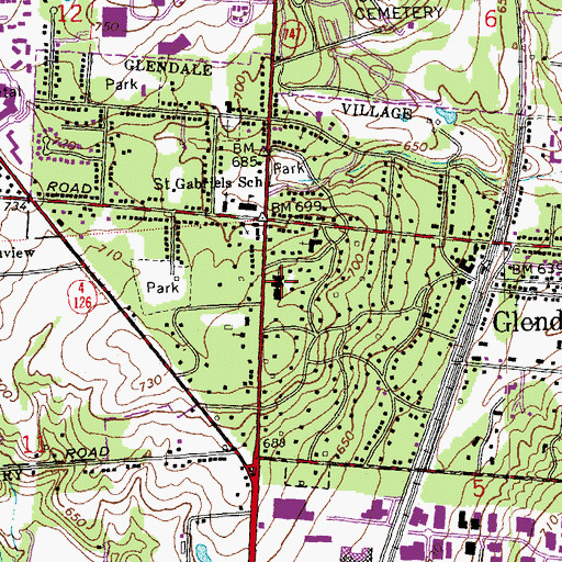 Topographic Map of Reformed Dissenting Presbyterian Cemetery (historical), OH
