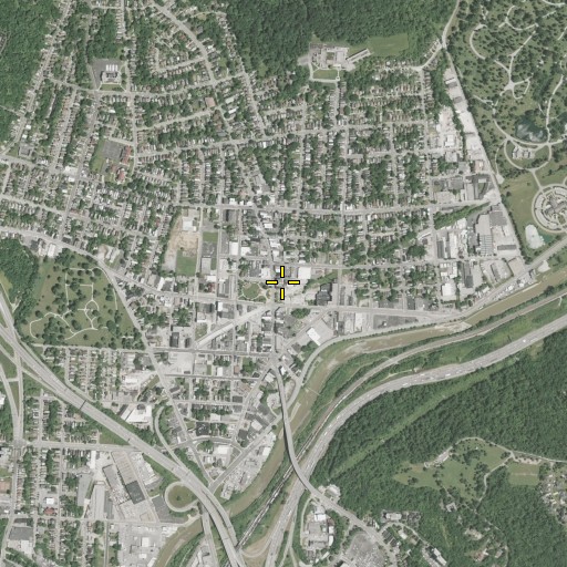 Aerial/Satellite Image of Cumminsville Station Cincinnati Post Office, OH