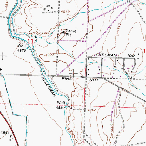 Topographic Map of Crossroads Learning Center, NV