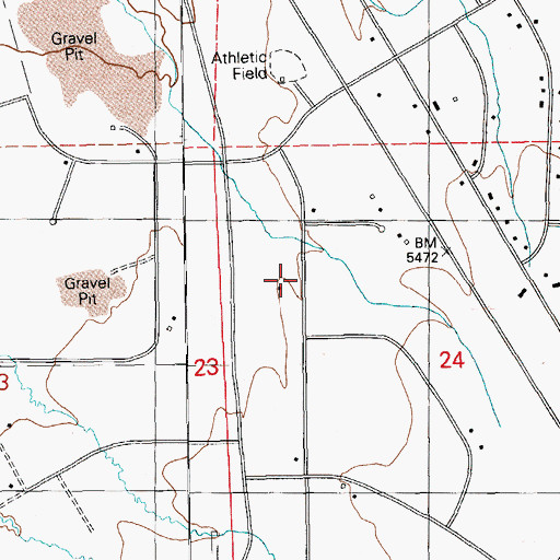 Topographic Map of Ruby Mountain Christian School, NV