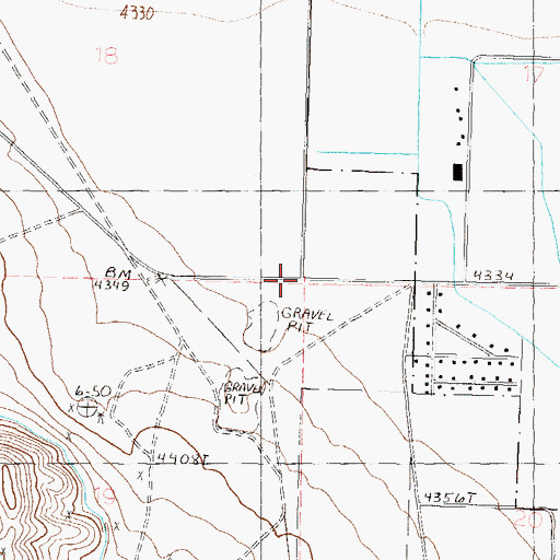 Topographic Map of Rite of Passage High School, NV