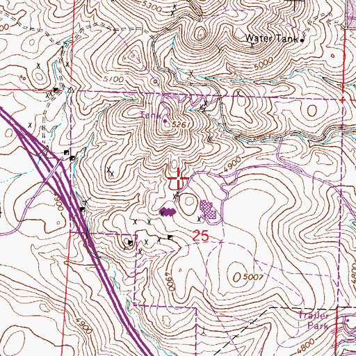 Topographic Map of E L Cord Foundation Child Care Center, NV