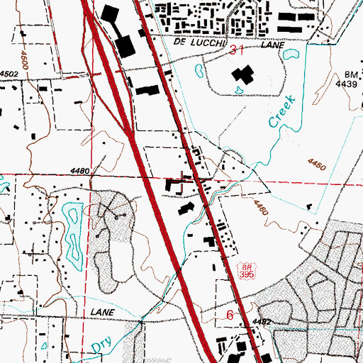 Topographic Map of Early Basics Learning Academy, NV