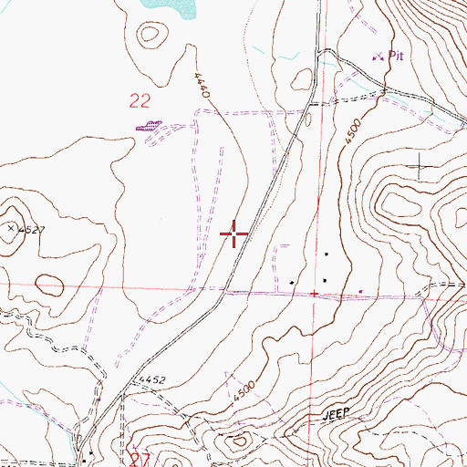 Topographic Map of Imagination Station, NV