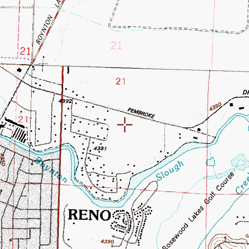 Topographic Map of Lighthouse Baptist Academy, NV