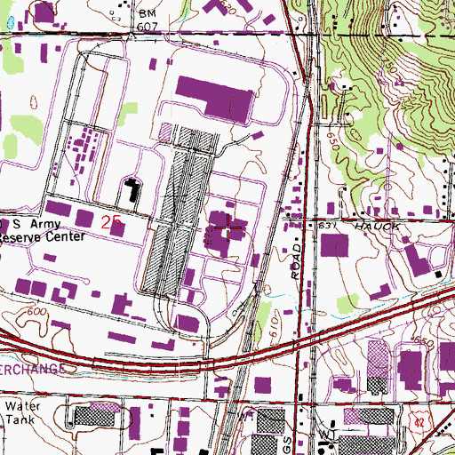 Topographic Map of Scarlet Oaks Career Developmental Campus, OH