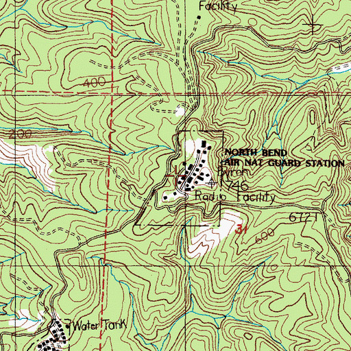 Topographic Map of Shutter Creek Correctional Institution, OR