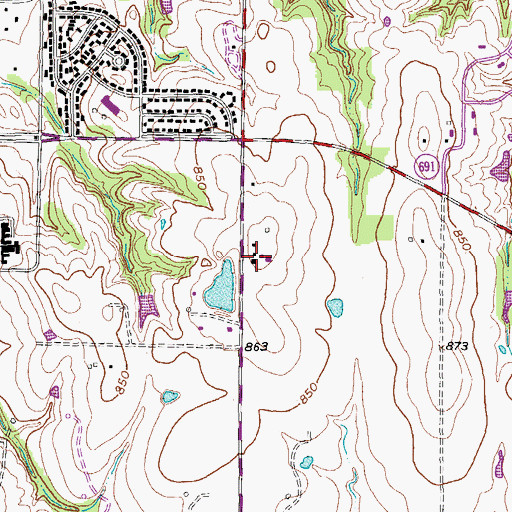 Topographic Map of Perrin Air Force Station (historical), TX