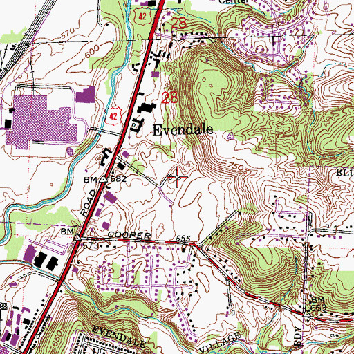 Topographic Map of Gorman Heritage Farm (historical), OH