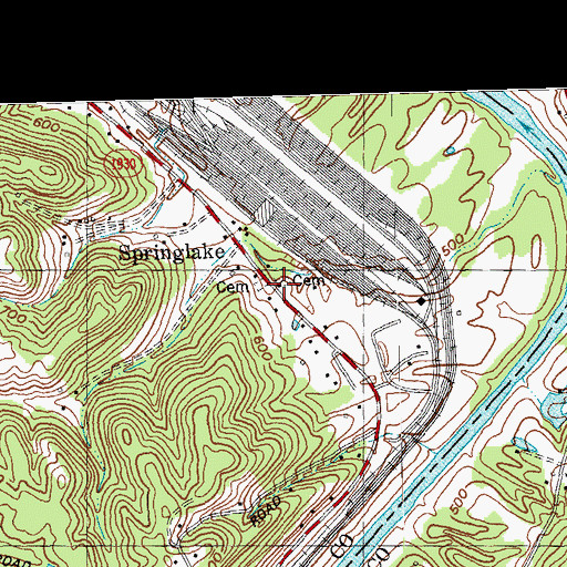 Topographic Map of Culbertson Cemetery, KY