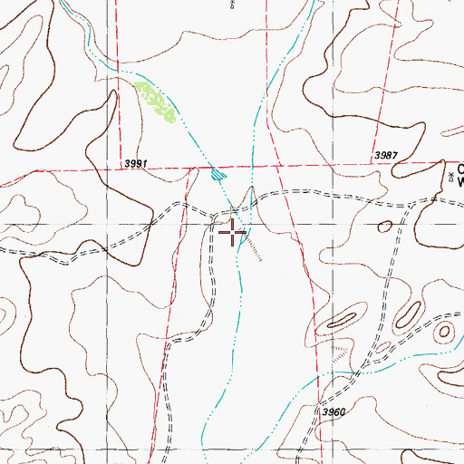 Topographic Map of Spruce Draw, TX