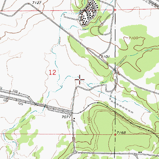 Topographic Map of Marvin Tank, AZ