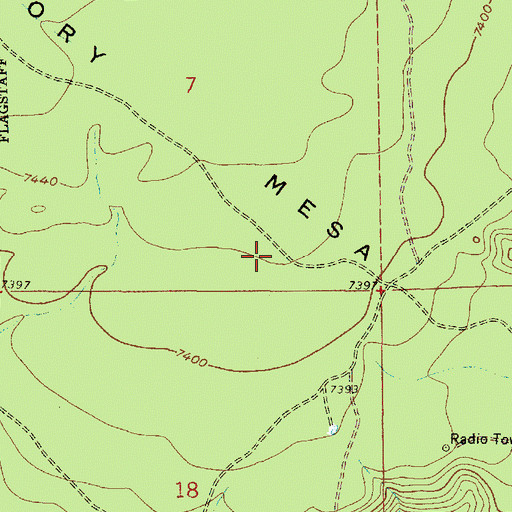 Topographic Map of Observatory Tank, AZ