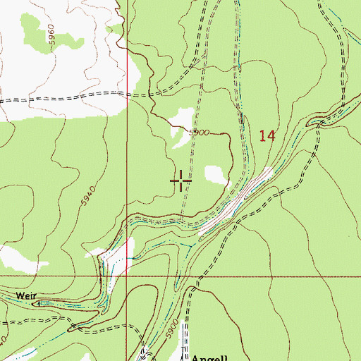 Topographic Map of Trick Tank Three, AZ