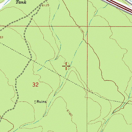 Topographic Map of Page Tank, AZ