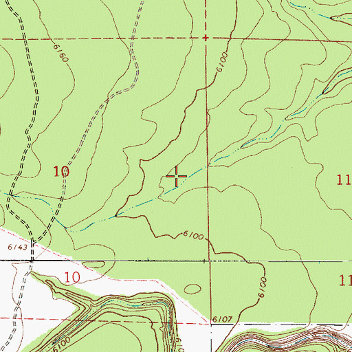 Topographic Map of Diablo Tank, AZ