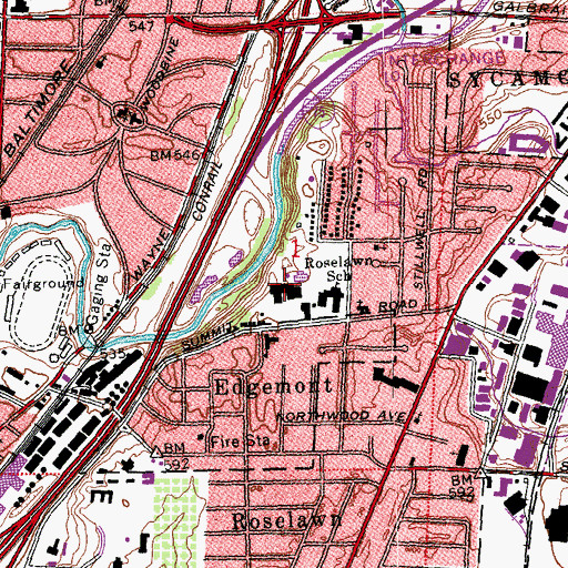Topographic Map of Harmony Community School, OH