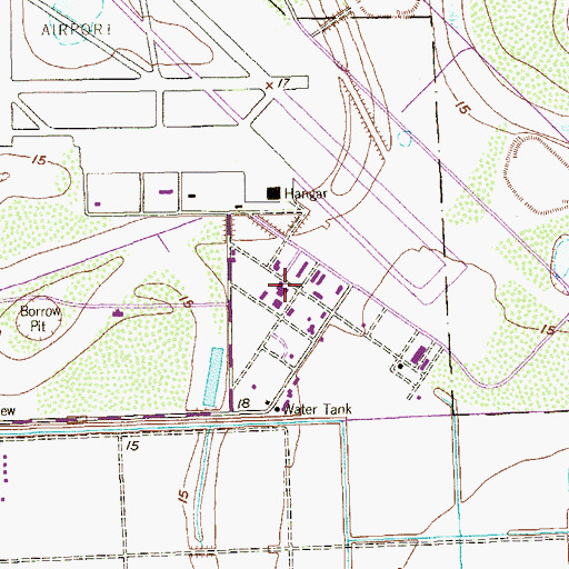Topographic Map of Port Isabel Air Force Station (historical), TX