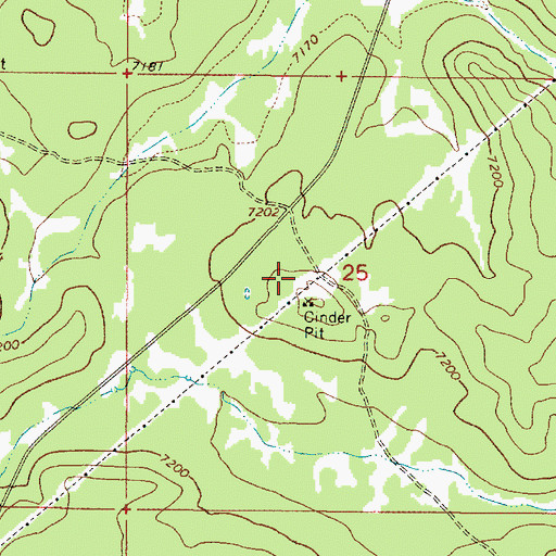Topographic Map of Cinder Pit Tank, AZ
