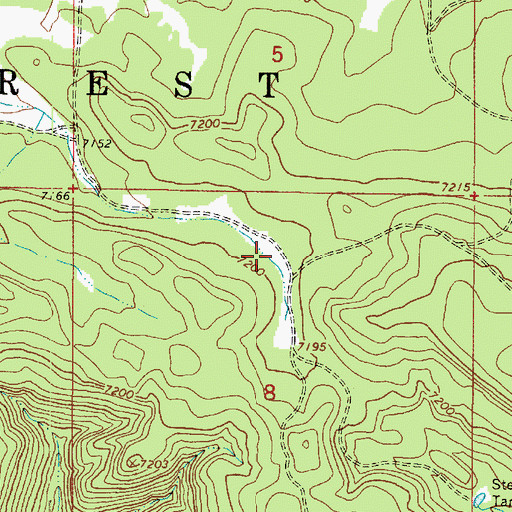 Topographic Map of Teacup Tank, AZ