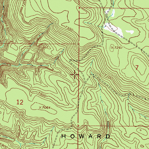 Topographic Map of Olive Tank, AZ