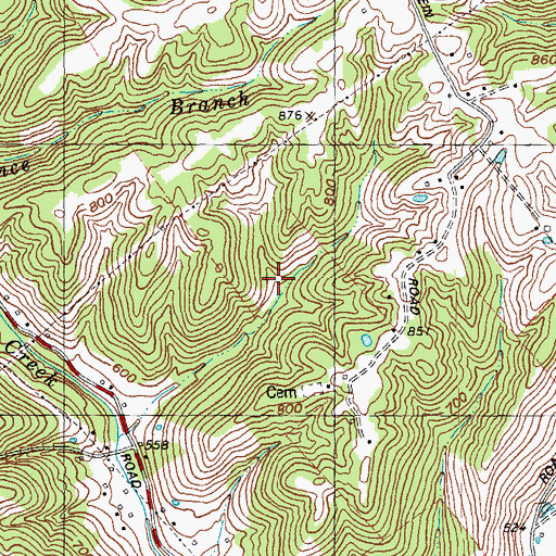 Topographic Map of Visalia School (historical), KY