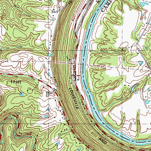 Topographic Map of Pye, KY