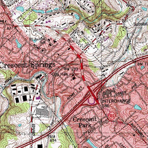 Topographic Map of Church of God, KY