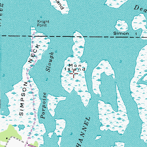Topographic Map of South Buckle Island, NC