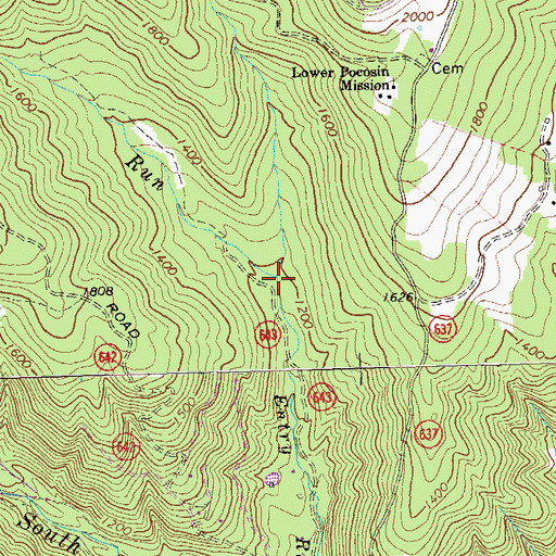 Topographic Map of Collects Run, VA