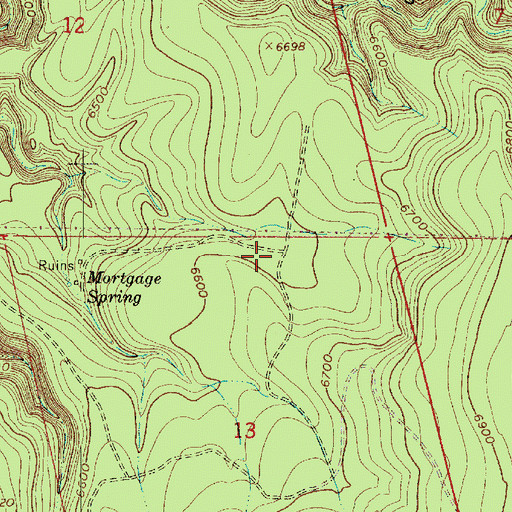 Topographic Map of Mortgage Tank, AZ