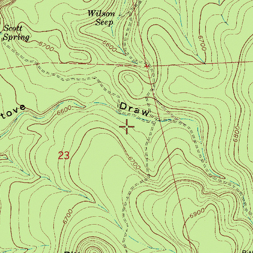 Topographic Map of Oat Tank, AZ