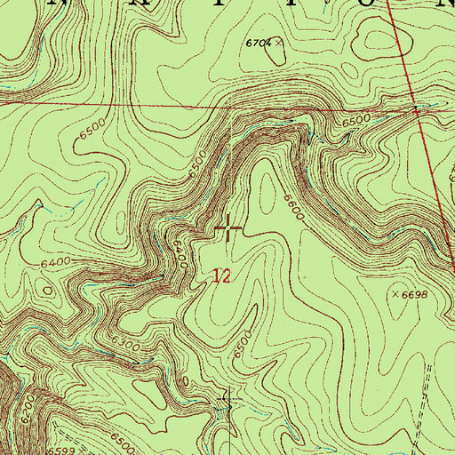 Topographic Map of Point Tank, AZ