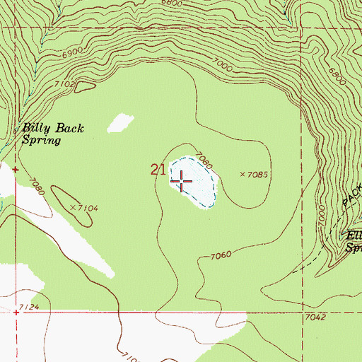Topographic Map of Elliot Tank, AZ