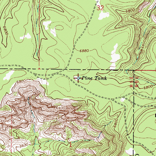 Topographic Map of Loy Tank, AZ