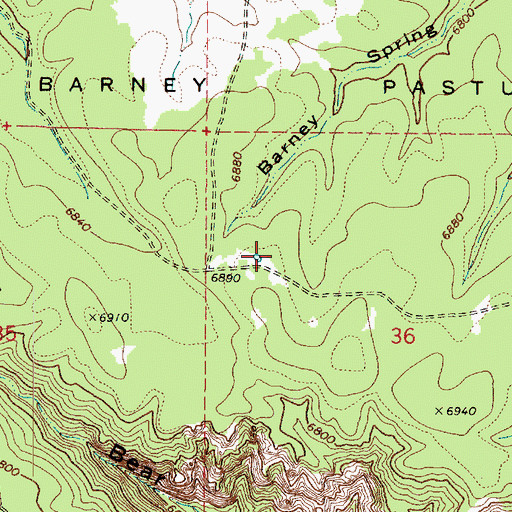 Topographic Map of Crater Tank, AZ