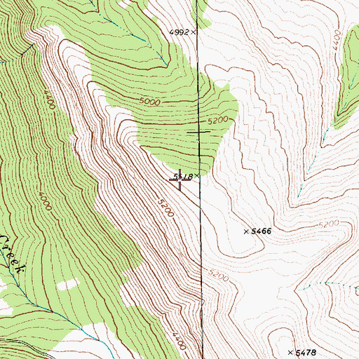 Topographic Map of Cozy Ridge, WA